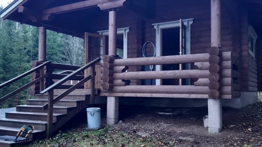 Kesijärven leirikeskuksen rantasauna.