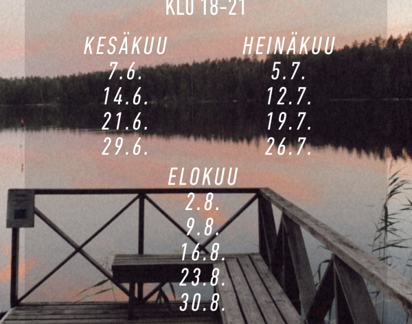 laituri ja tekstiä