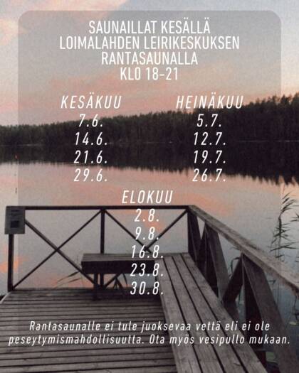 Laituri ja tekstiä