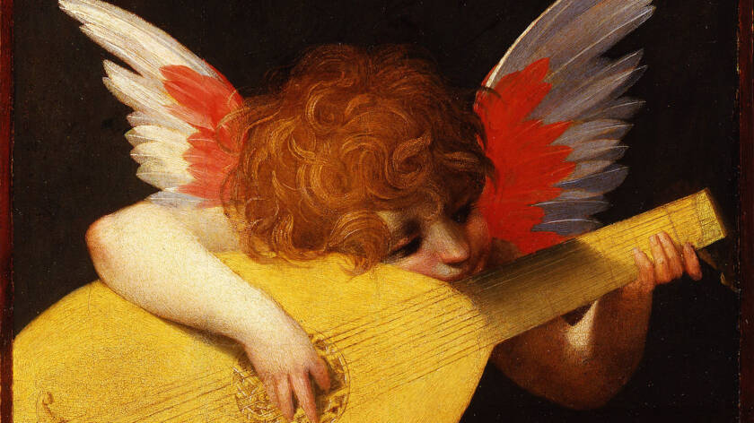 Kerubi soittaa luuttua, R.Fiorentino, 1521